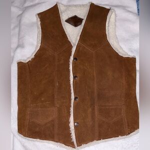 Brown Suede Women's Vest